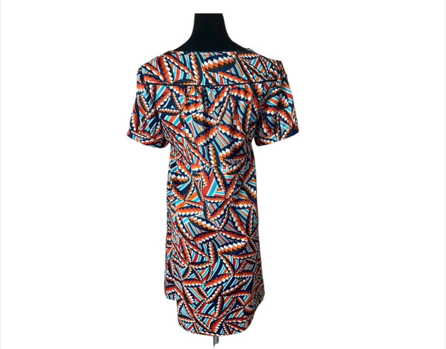 Vintage 2000s Y2K Boho  Colorful Shirt Dress Geometric image indicator(5)