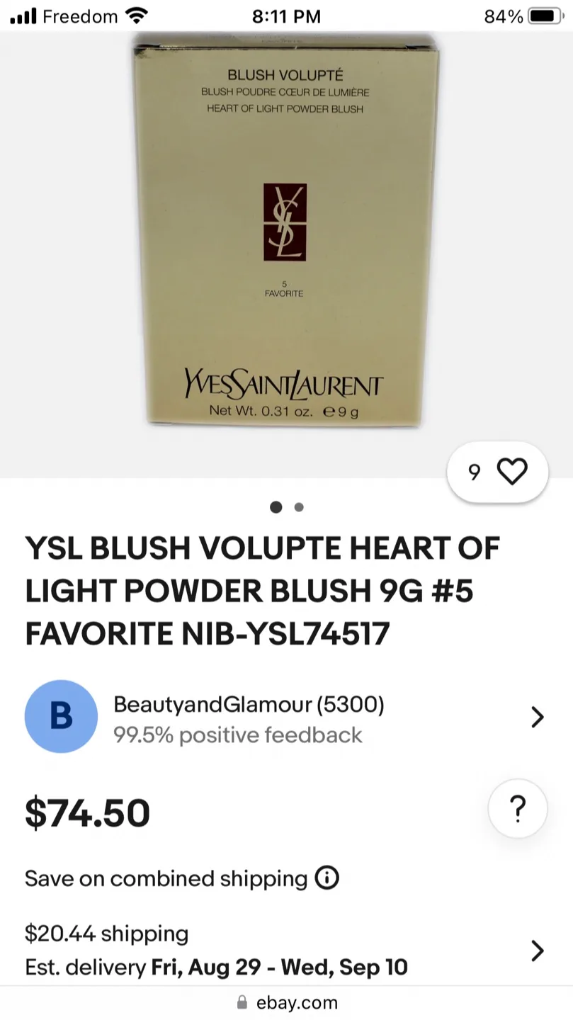 Yves Saint Laurent Blush Volupte Heart of Light Powder Blush image indicator(2)