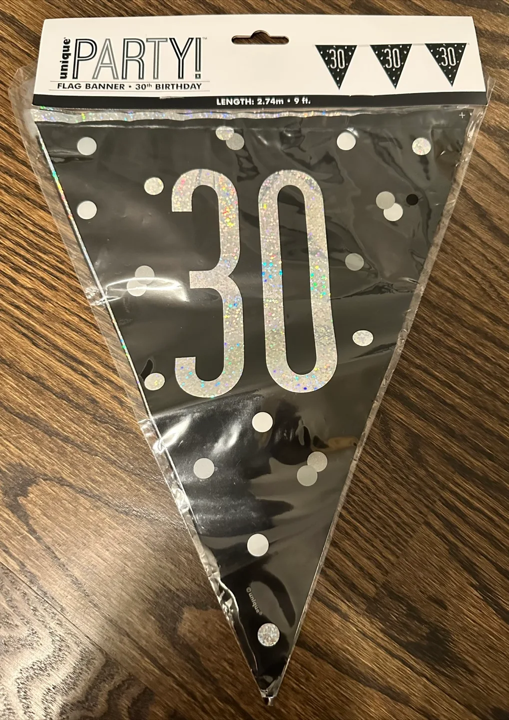 Unique Party 30th Birthday Flag Banner - New thumbnail