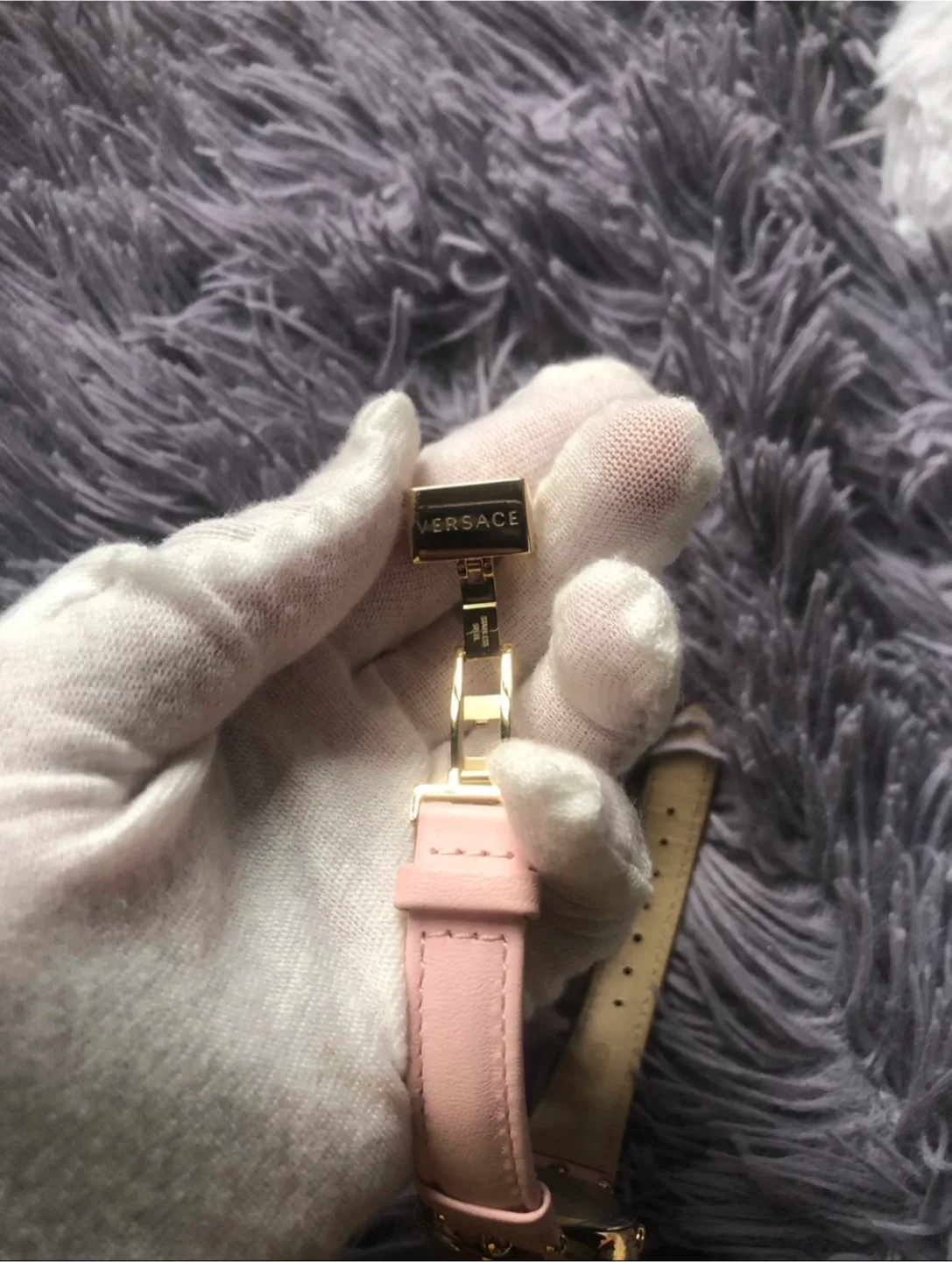Versace Palazzo Women's Watch - Pink Leather Strap image indicator(7)