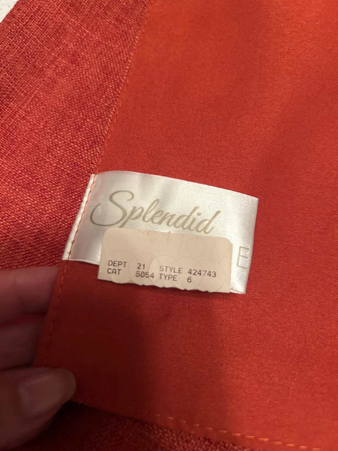 Splendid Table Runner, orange & beige image indicator(3)