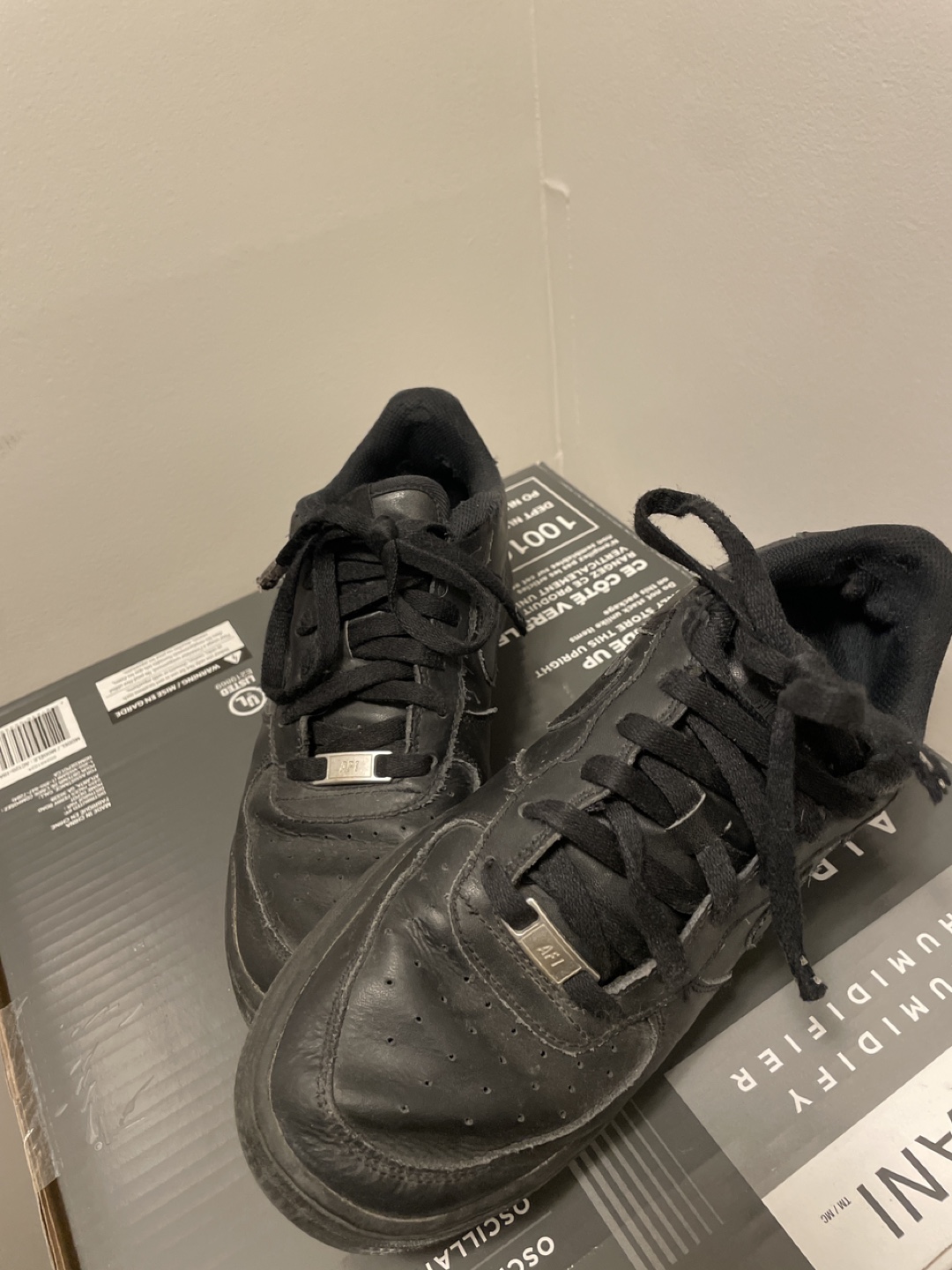 Nike Air Force 1 Low Black Sneakers - photo 2