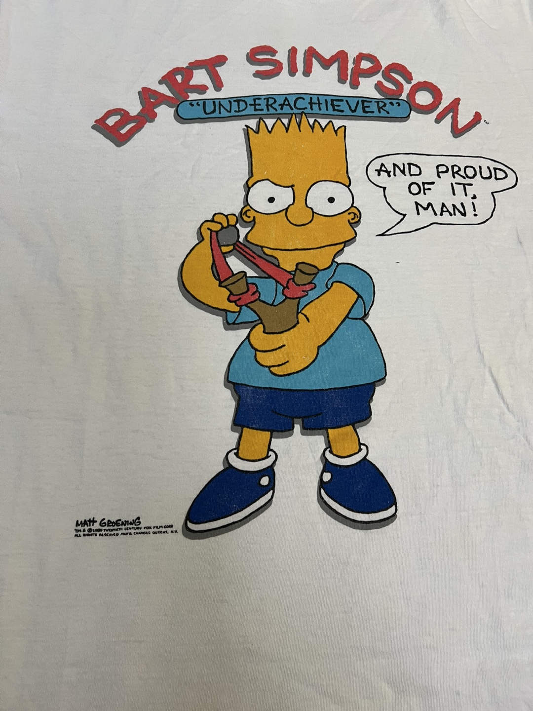 1989 The Simpsons Underachiever Shirt - photo 3