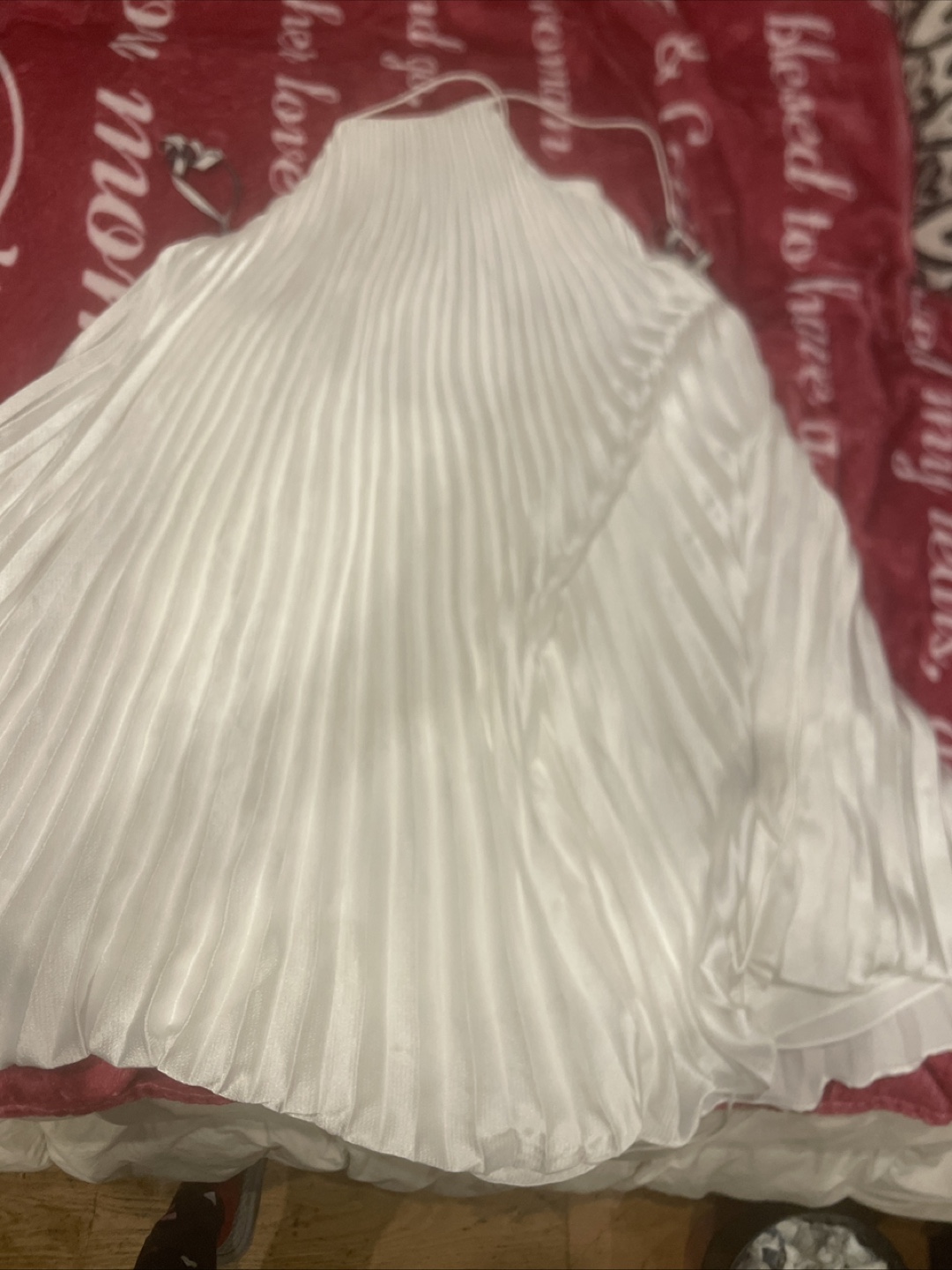 ML Monique Lhuillier White Pleated Dress Size 12 - photo 3