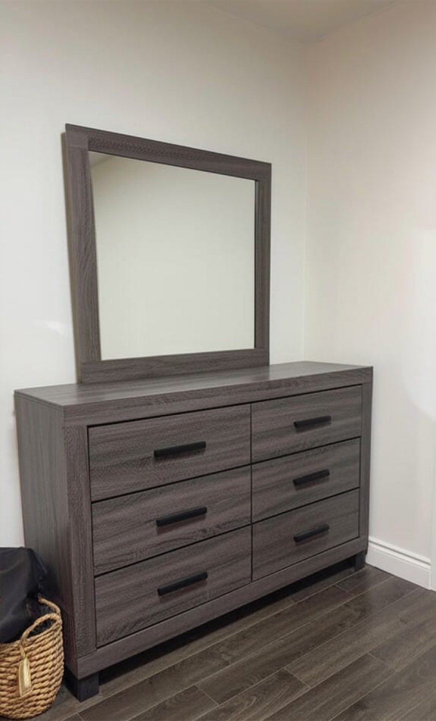 Grey Dresser with Mirror