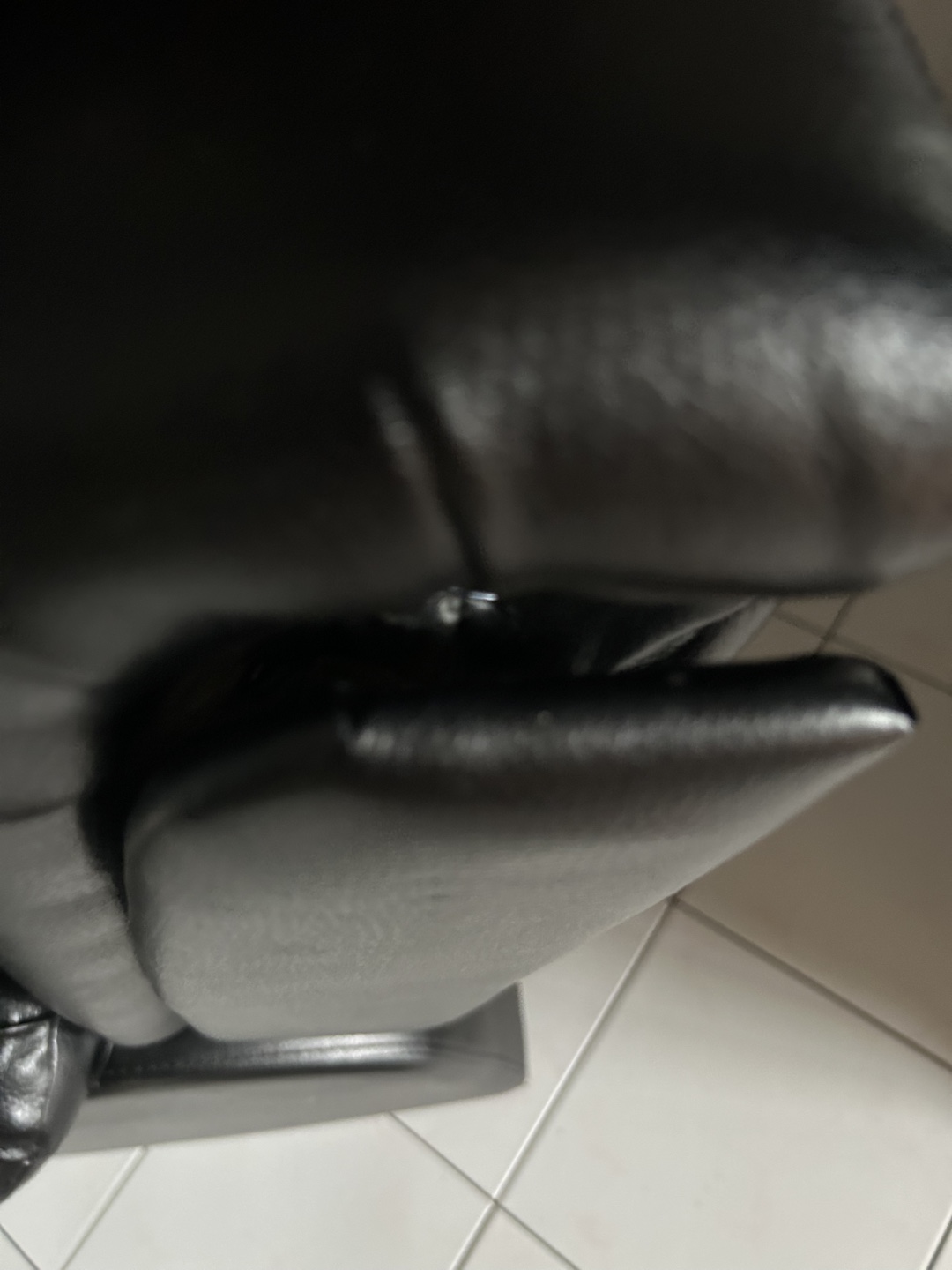 Black Leather Recliner Chair