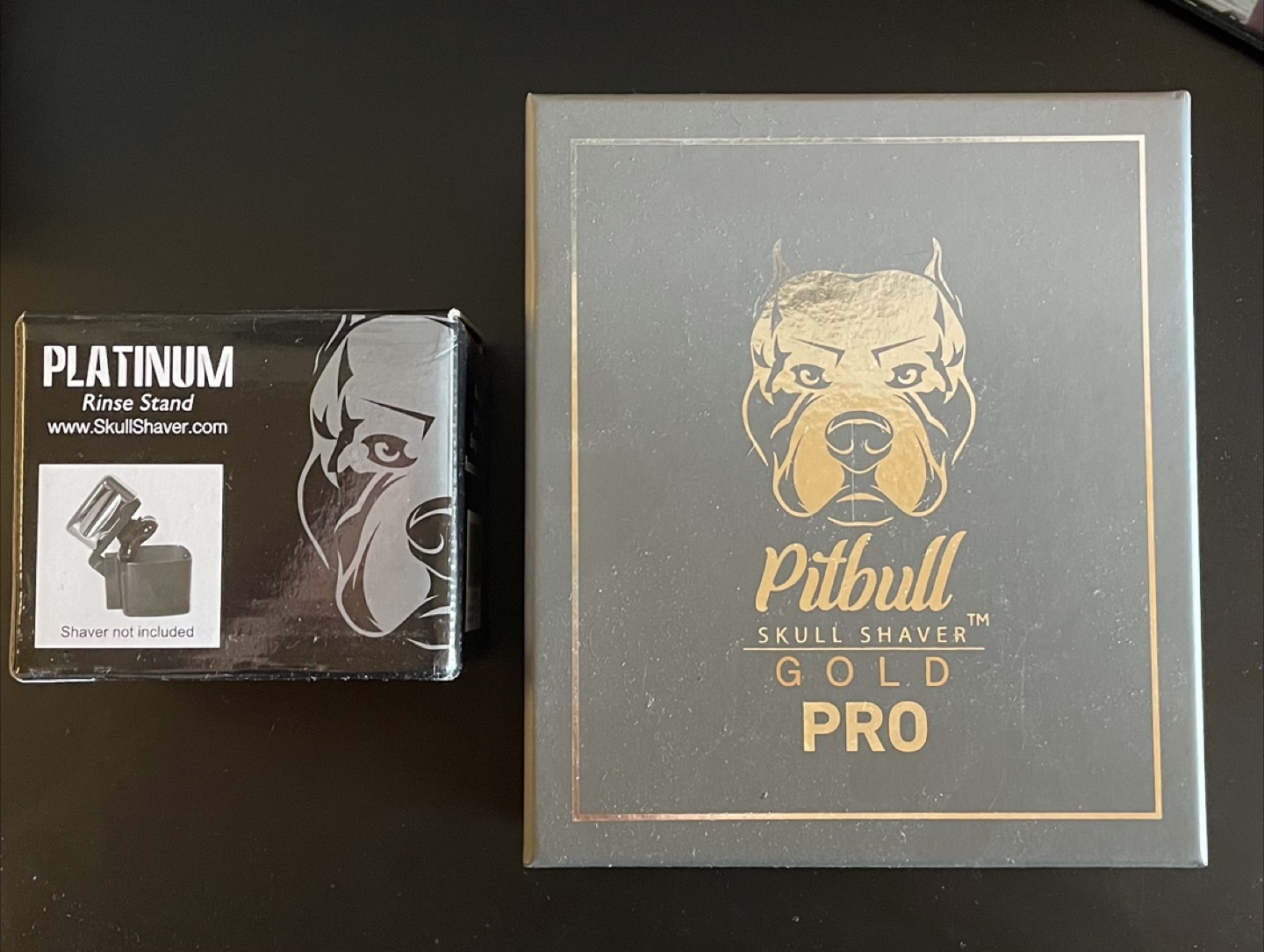 Pitbull skull shaver + stand
