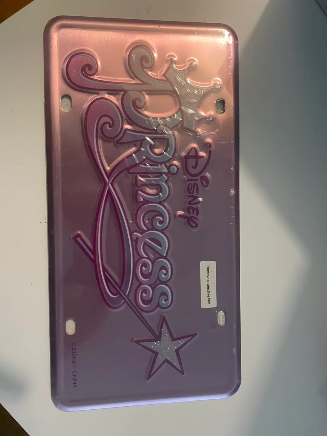 Disney Princess License Plate - New with film image indicator(2)