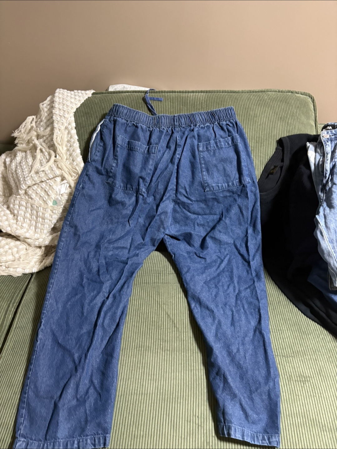 Muji Blue Denim Pants - Size XL - photo 2
