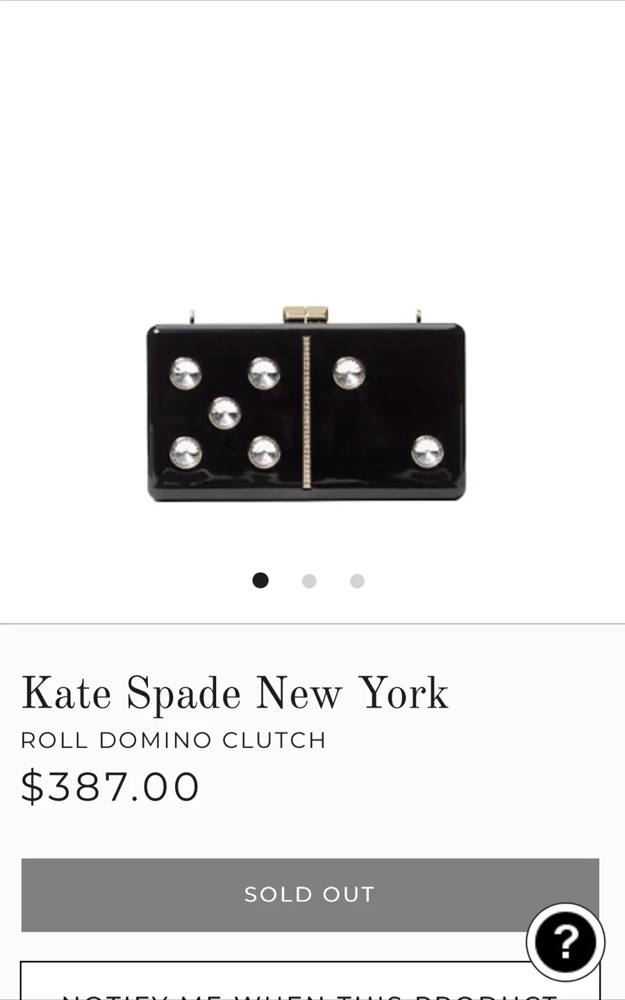 Kate Spade New York Roll Domino Clutch image indicator(8)