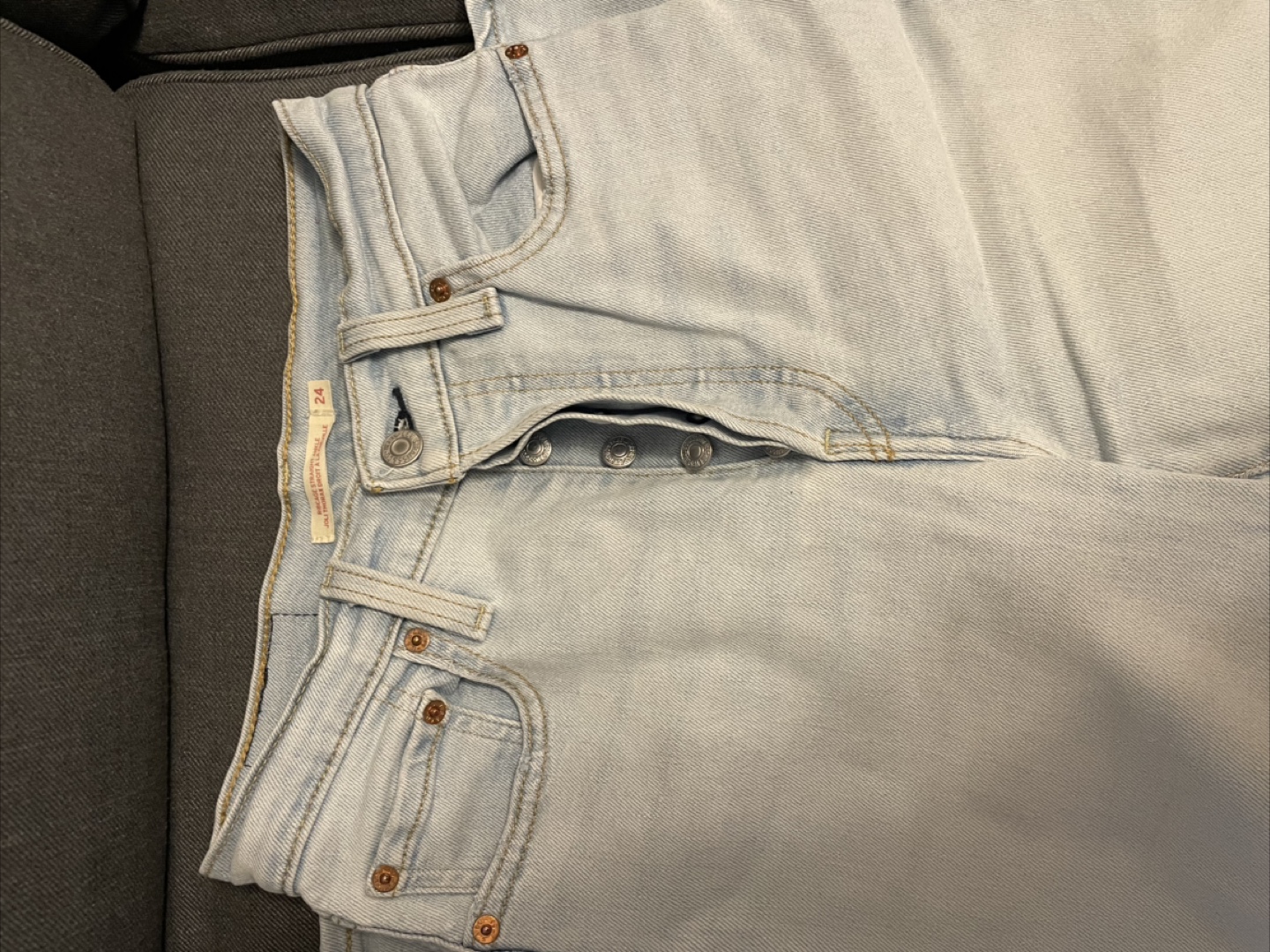 Levi's Ribcage Straight Ankle Jeans - Size 24 - photo 3