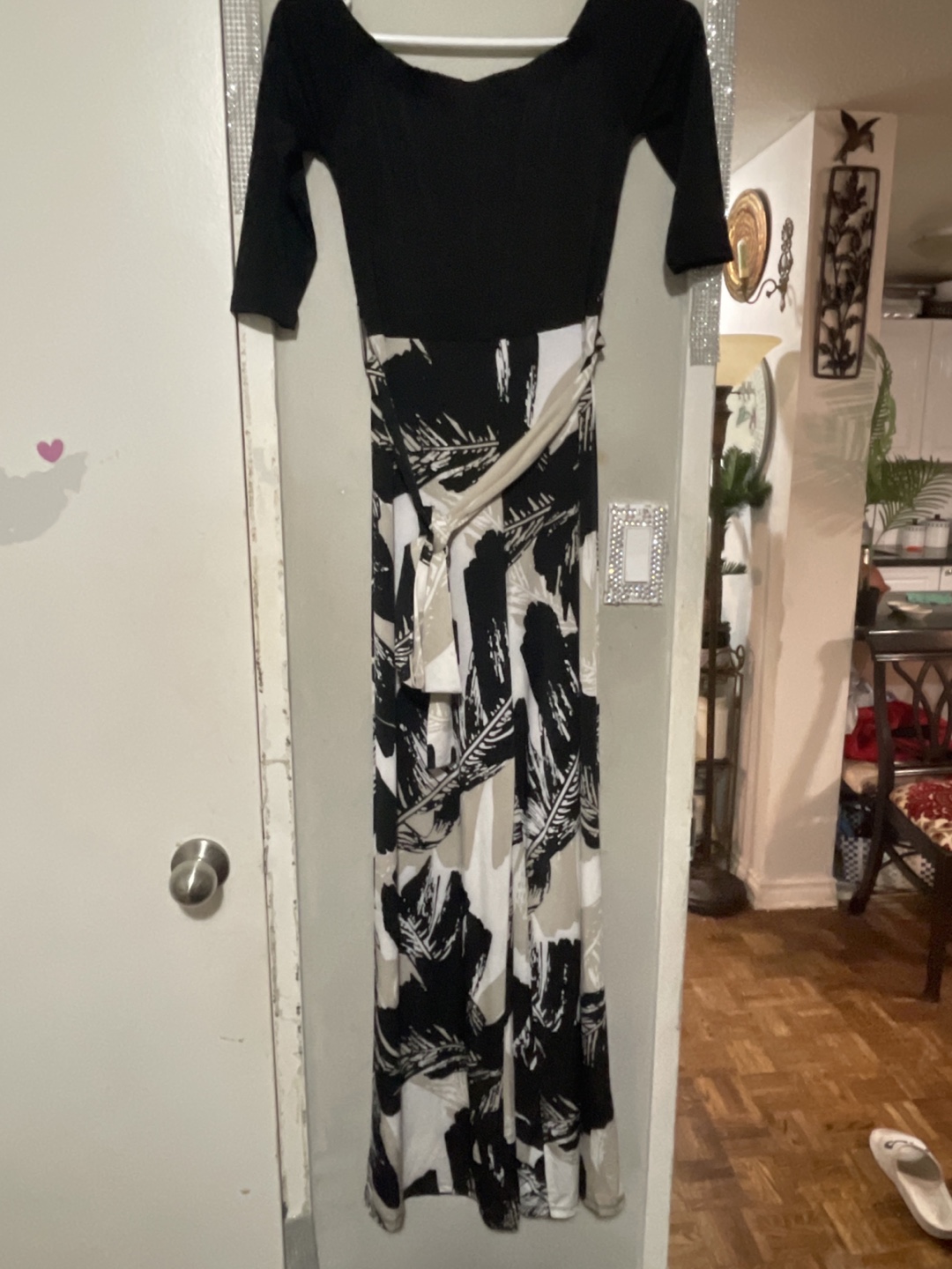 Black & White Maxi Dress