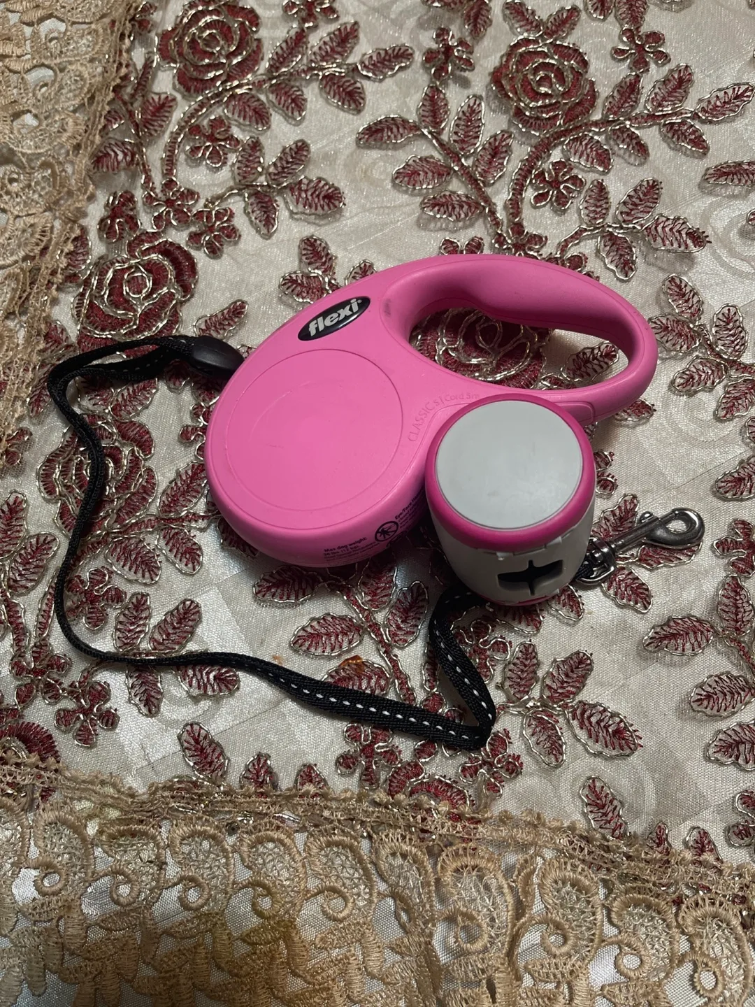 Flexi Classic Cord Retractable Dog Leash - Pink thumbnail