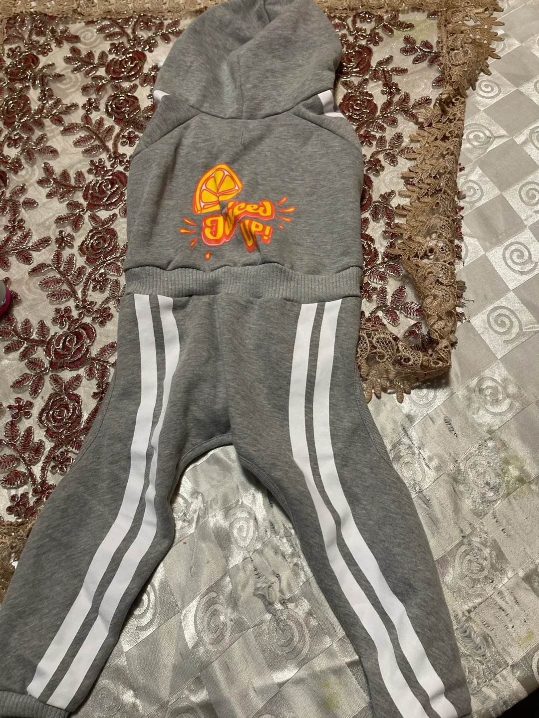 Grey Dog Onesie - Size Small thumbnail