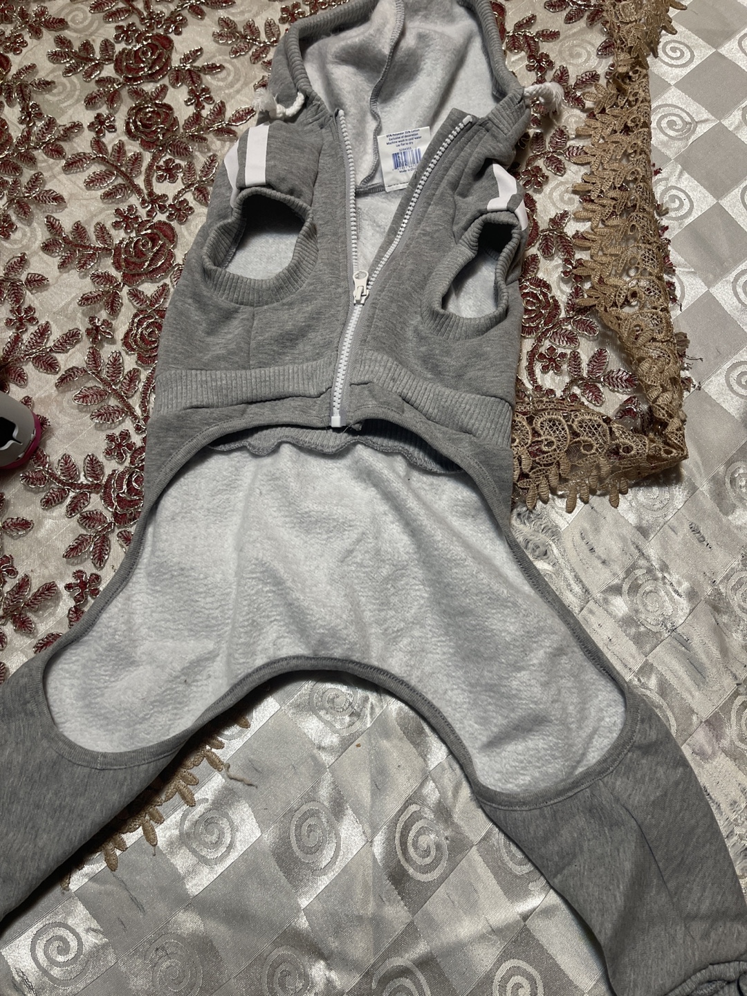 Grey Dog Onesie - Size Small - photo 2