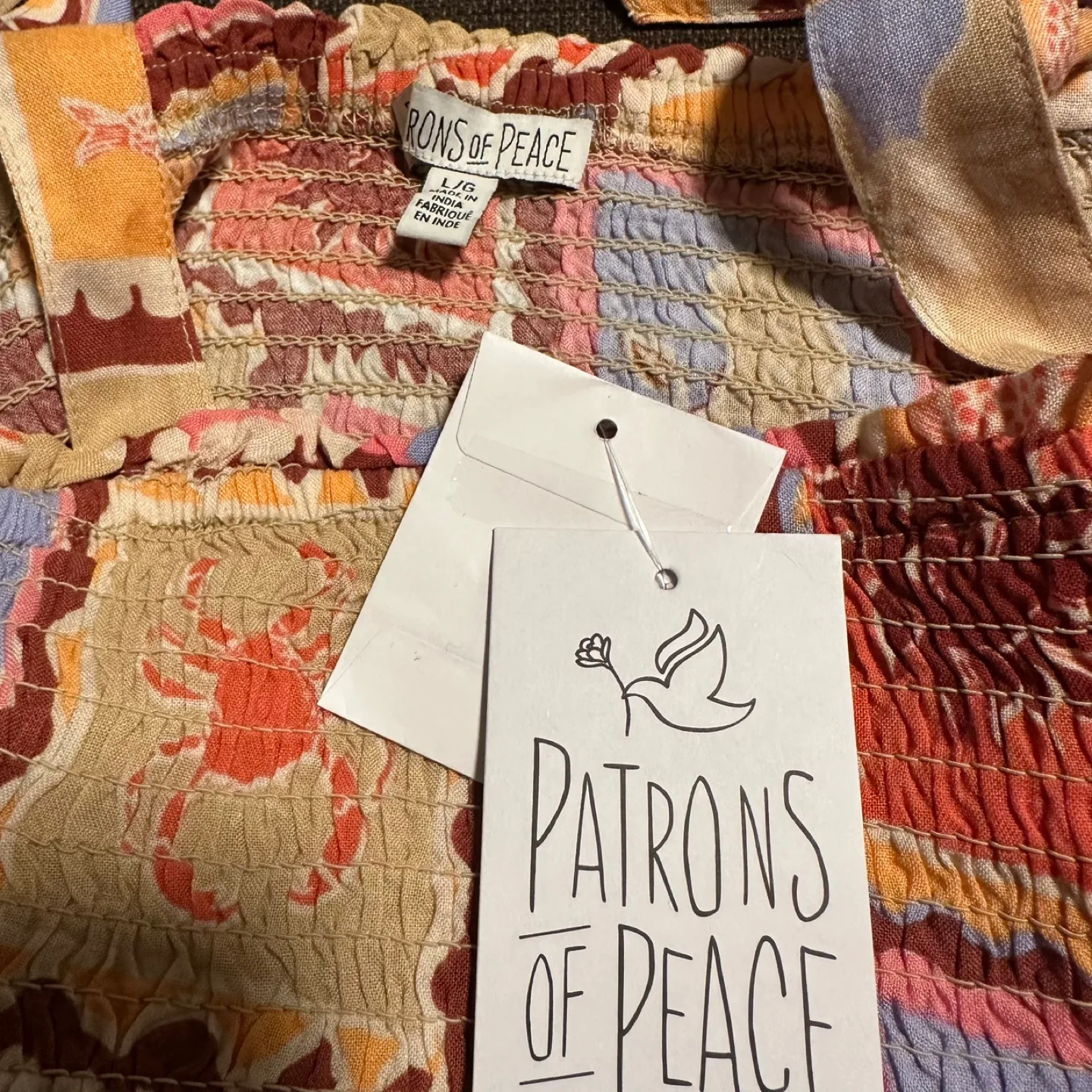 Patrons of Peace Smocked Tank Top - L/G image indicator(4)