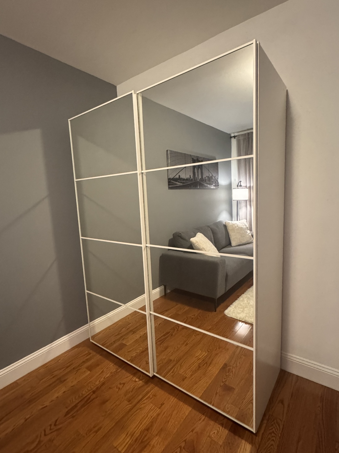 IKEA PAX Wardrobe with Mirror Doors