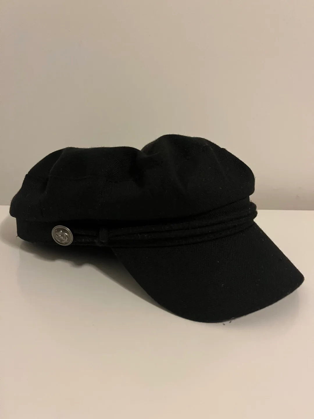 Coastal Black Newsboy Cap thumbnail