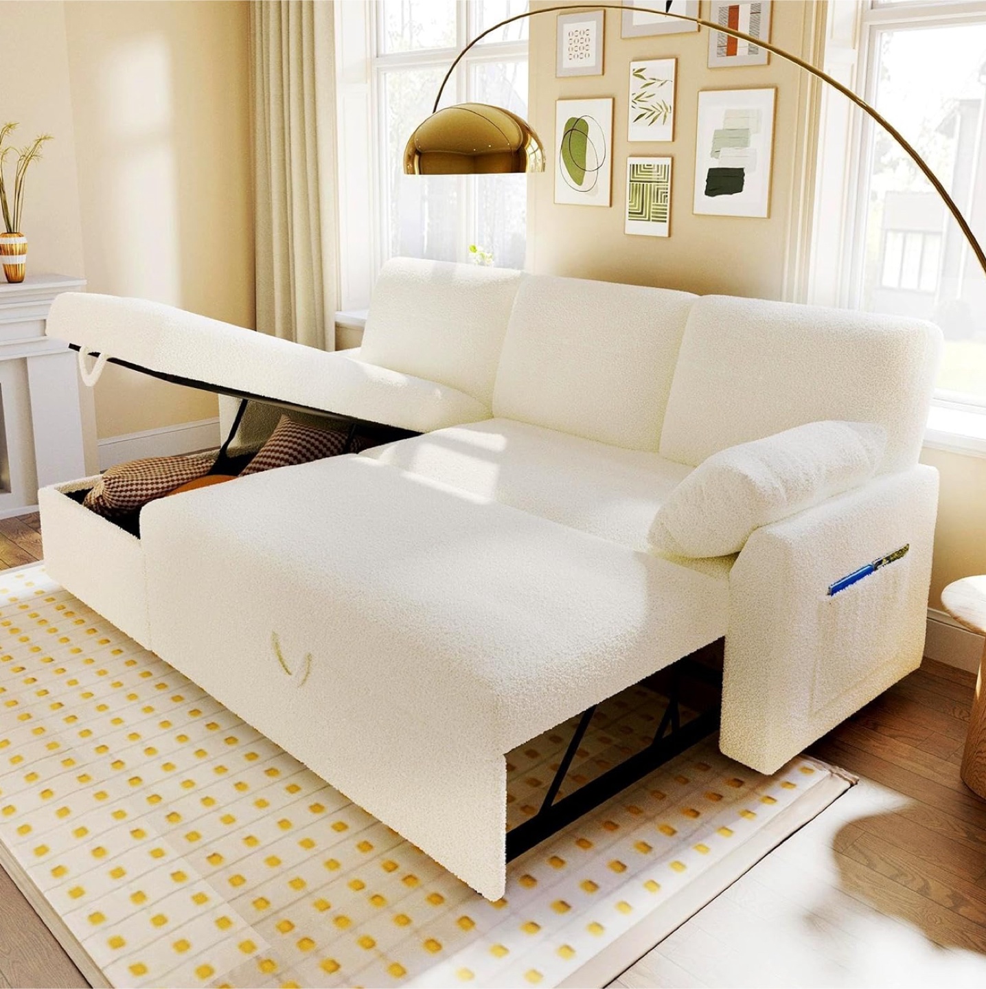Convertible Couch - White