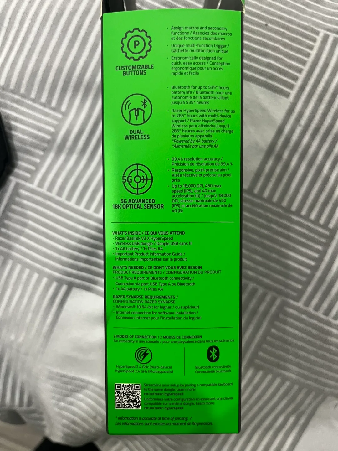 Razer Basilisk V3 X Hyperspeed Wireless Gaming Mouse image indicator(9)