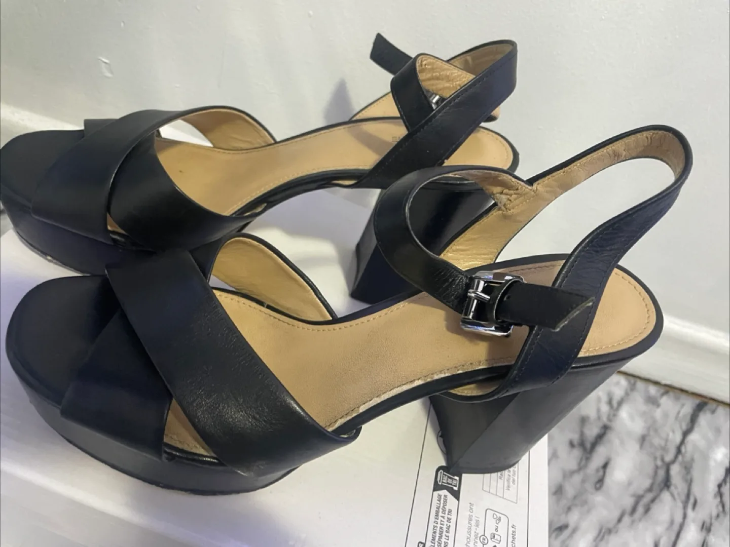 Michael Kors Black Platform Heels image indicator(2)