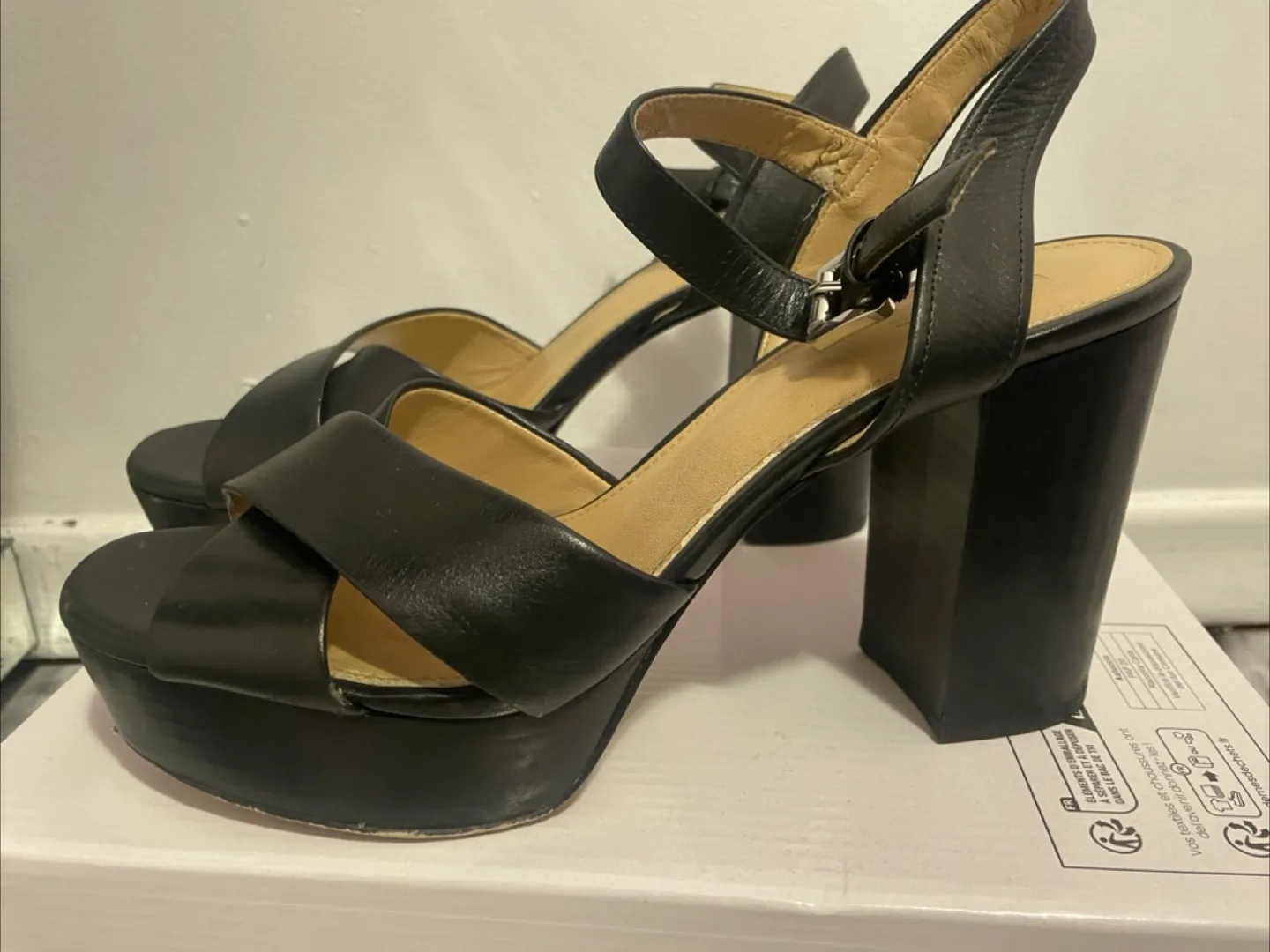 Michael Kors Black Platform Heels image indicator(6)