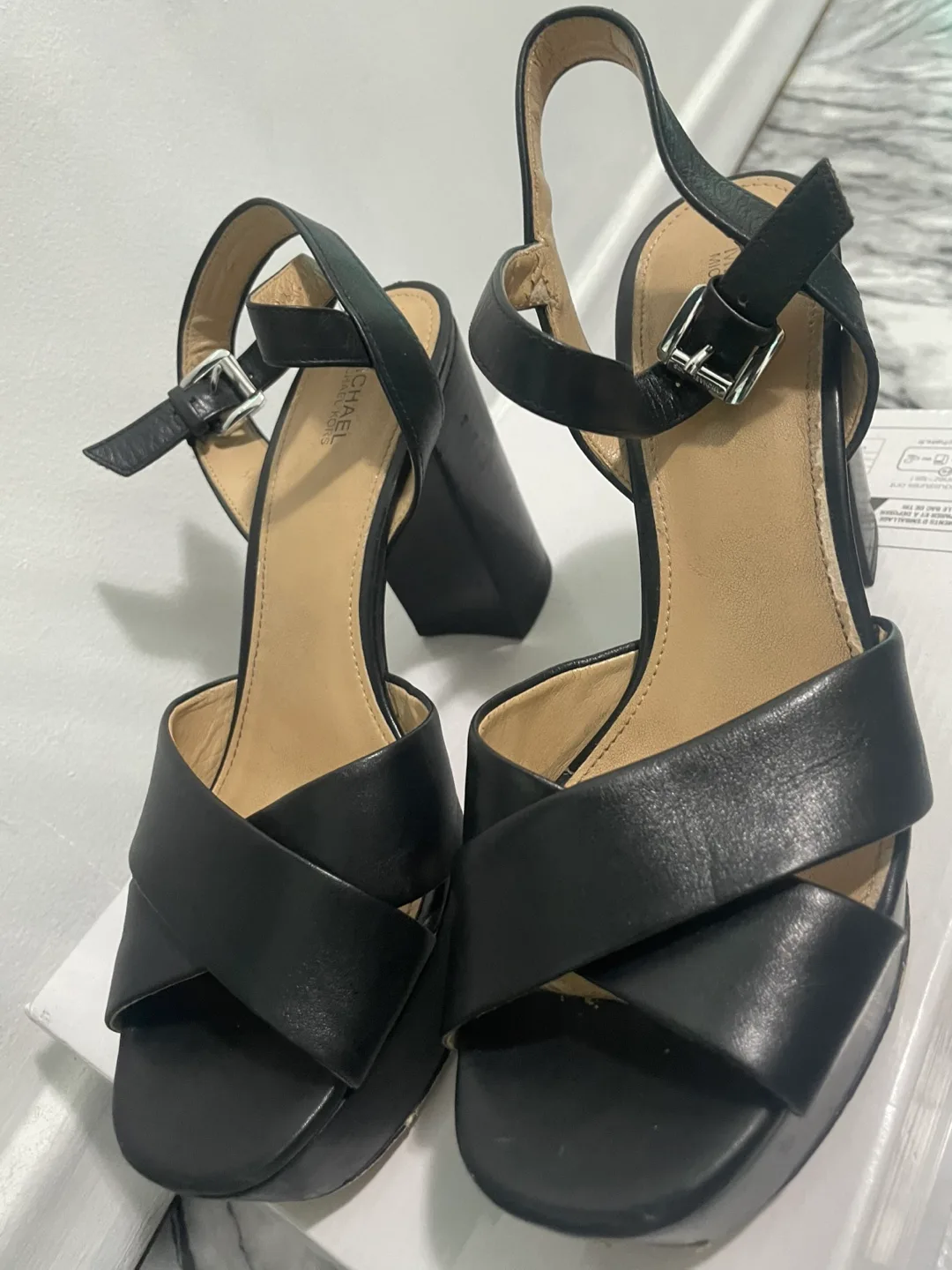 Michael Kors Black Platform Heels image indicator(5)