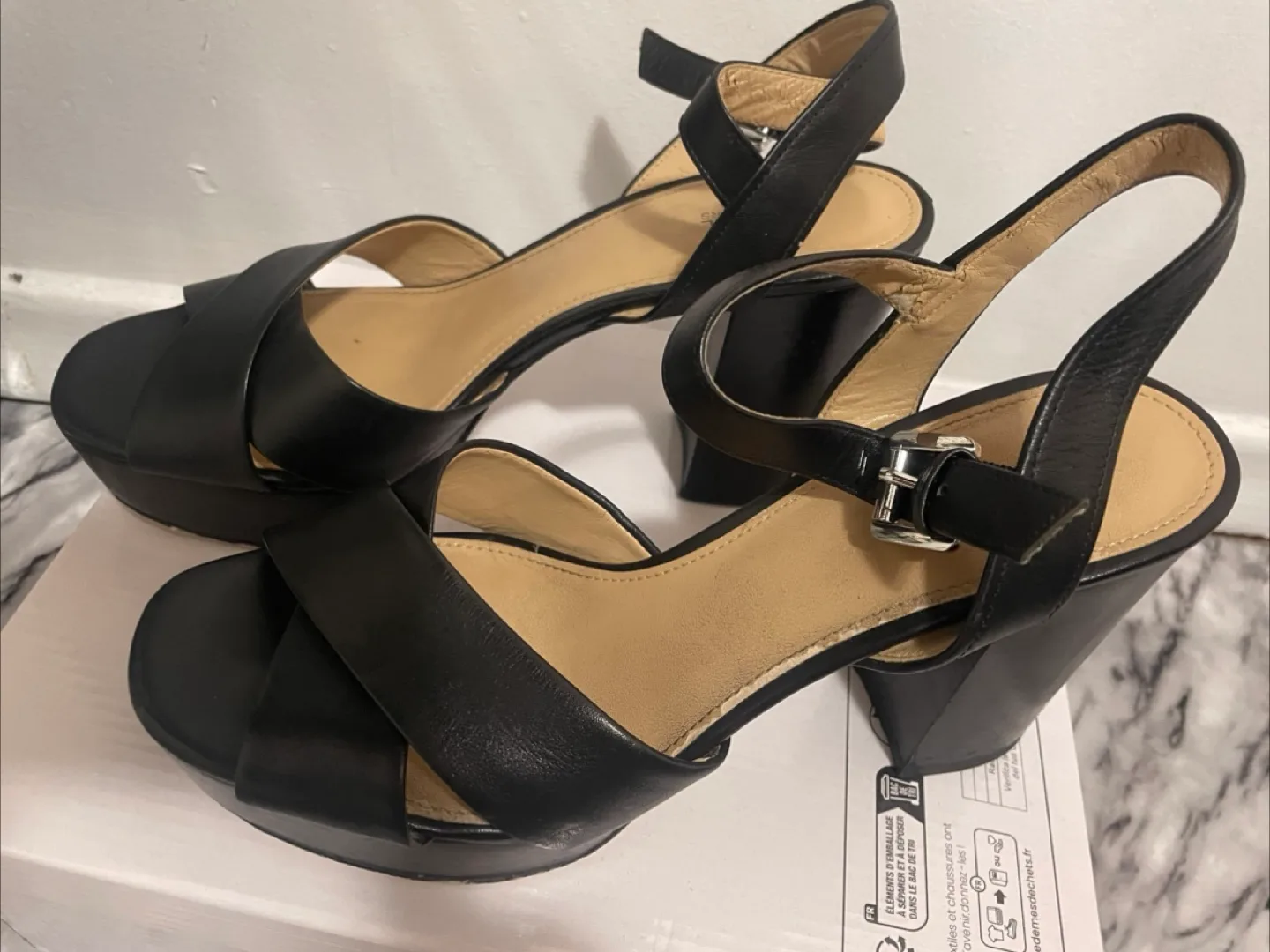 Michael Kors Black Platform Heels thumbnail