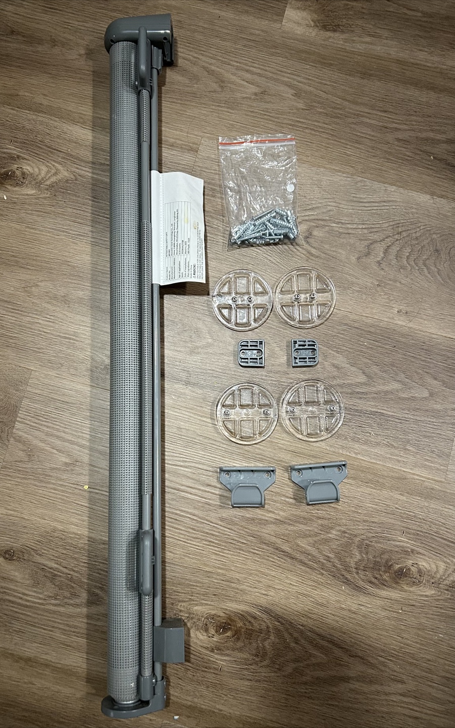 BabyBond Retractable Safety Gate, Gray, 6-24 Months - photo 3
