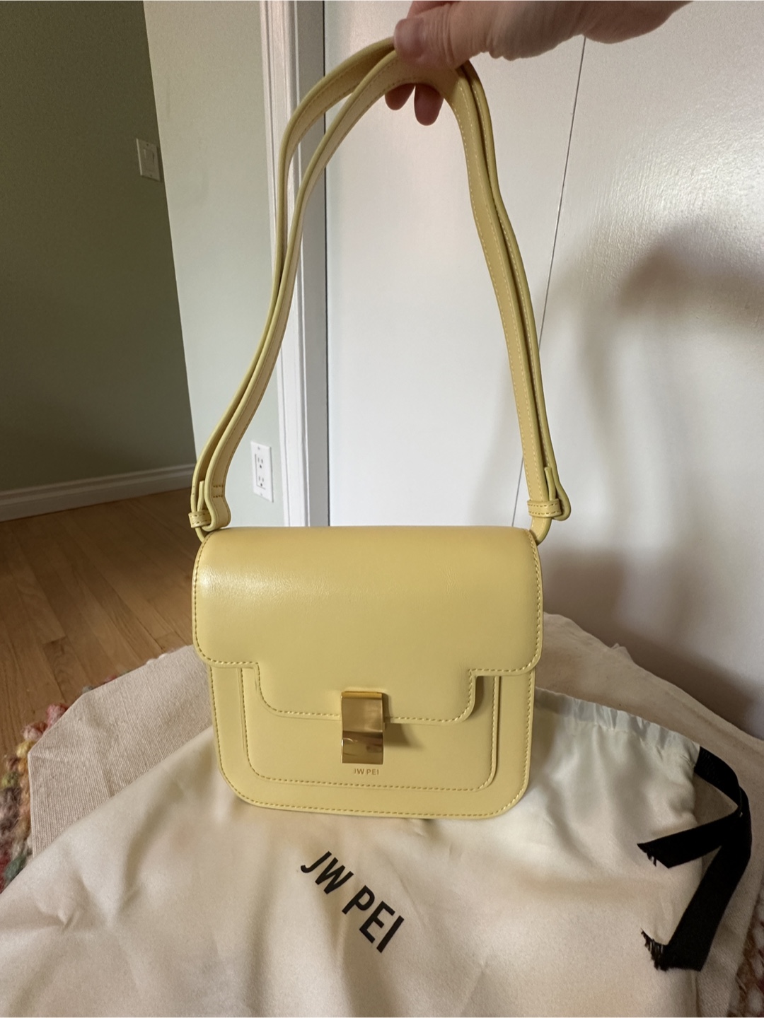 JW PEI Butter Yellow Square Flap
