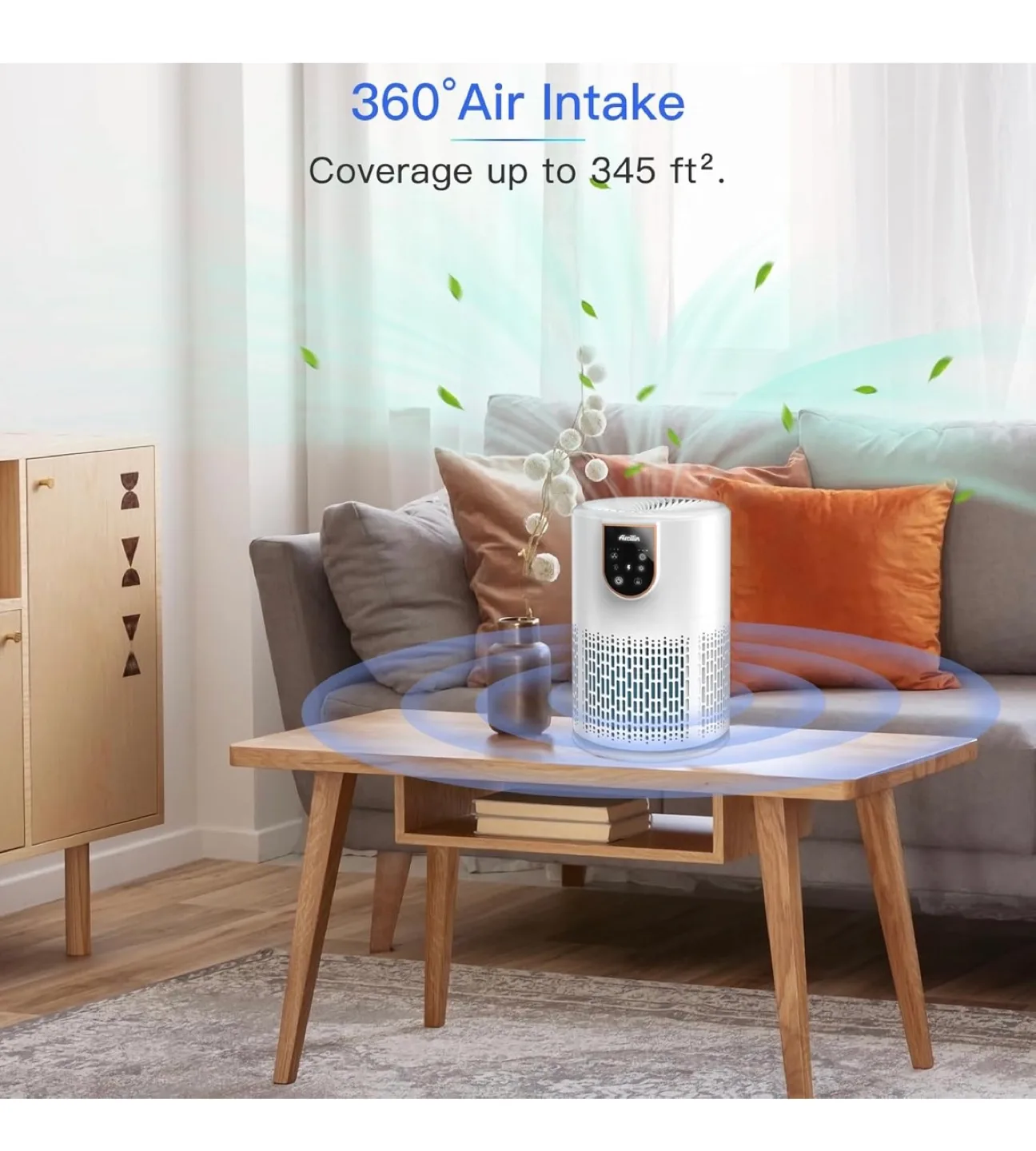 Aircillin Desktop Air Purifier with Aroma Diffuser image indicator(7)