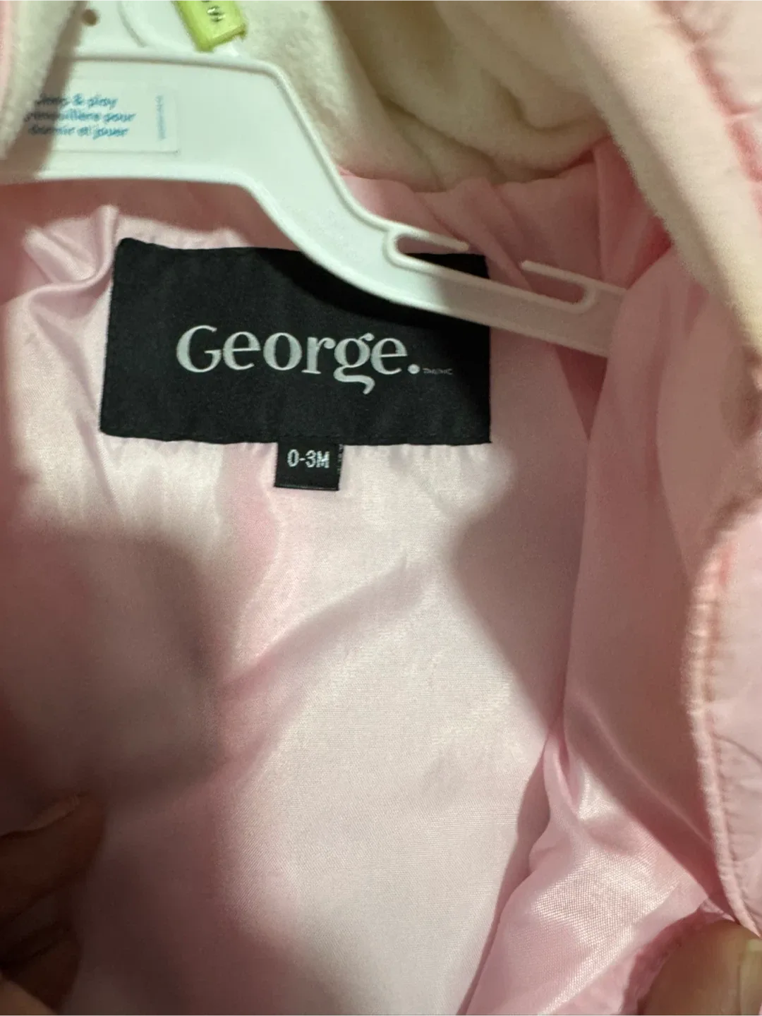 George Baby Pink Snowsuit (0-3M) thumbnail