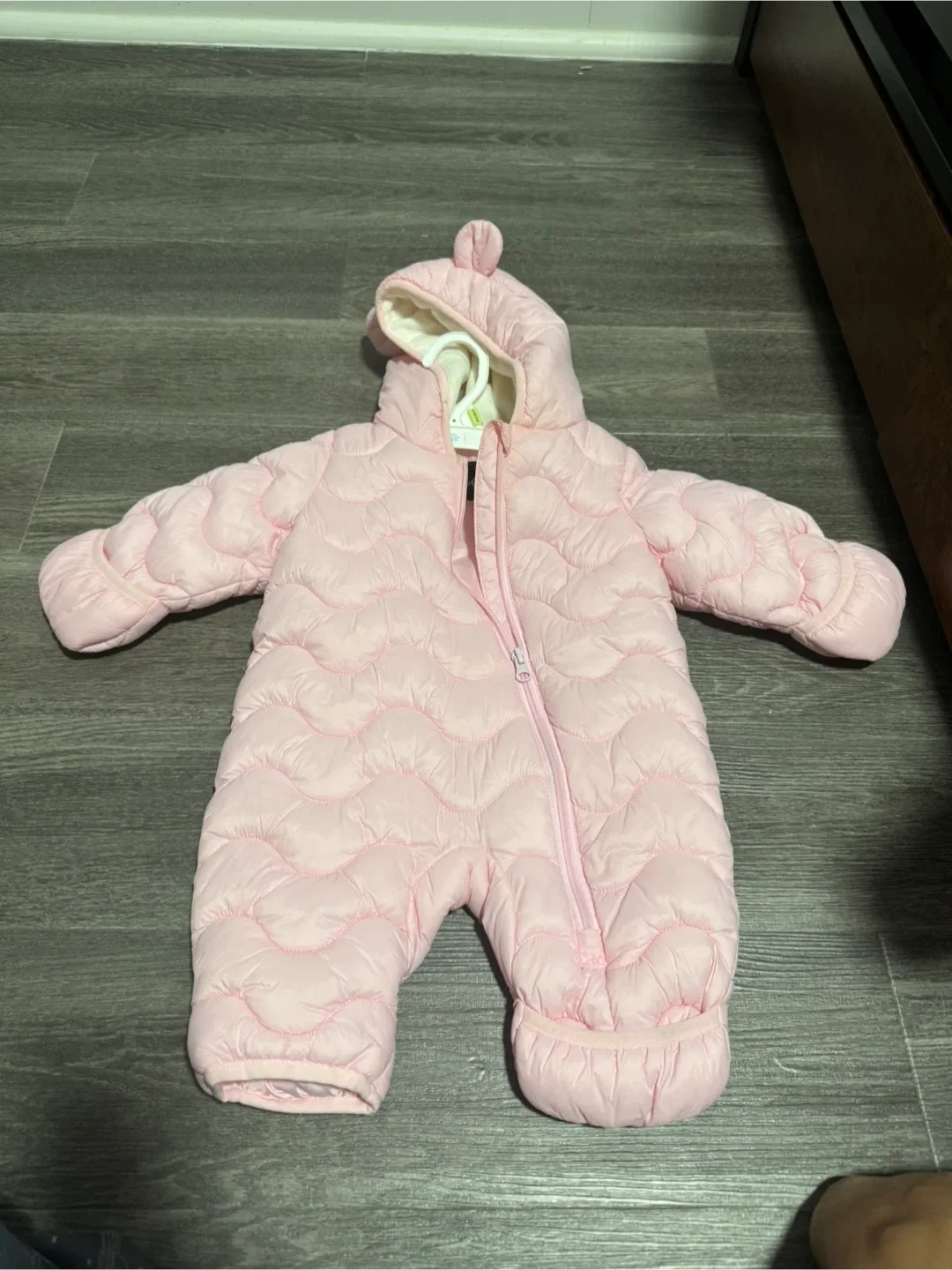 George Baby Pink Snowsuit (0-3M) image indicator(2)