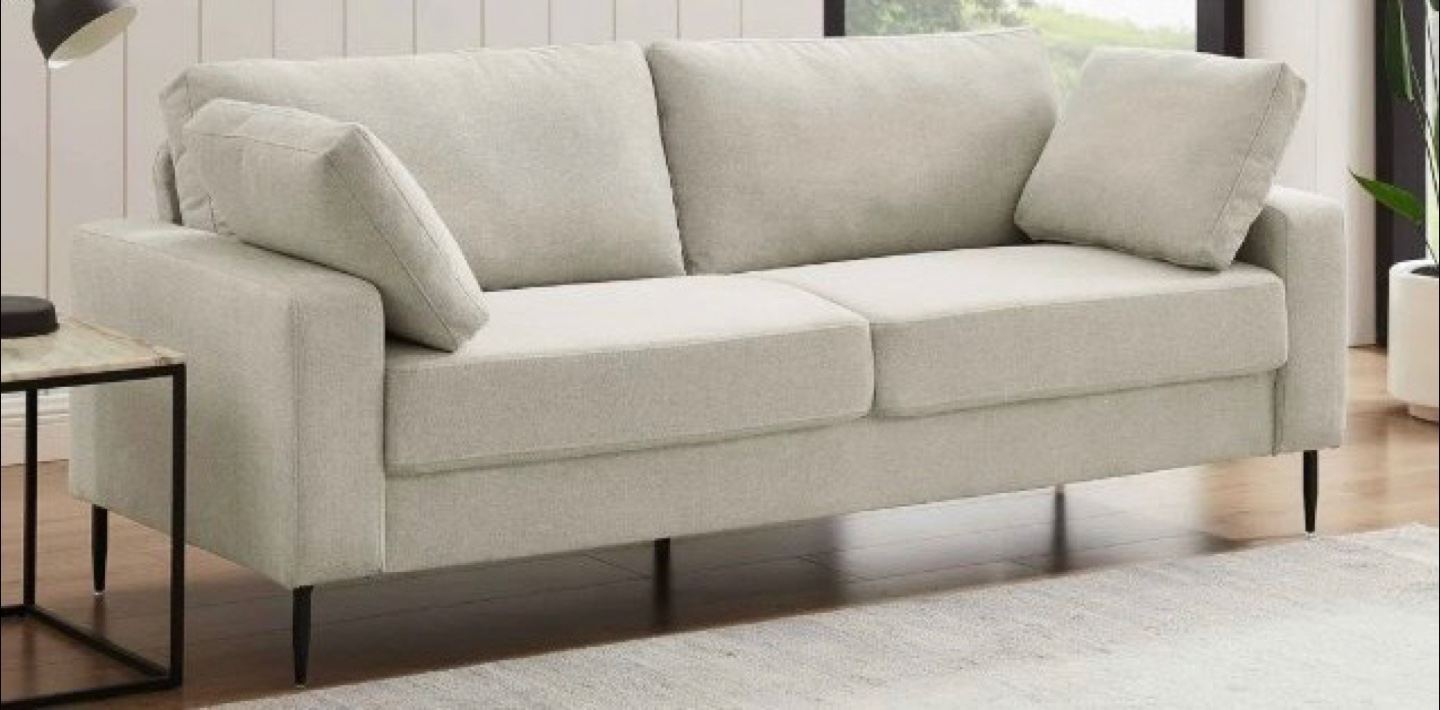 3 Seater Modern Off white  Sofa