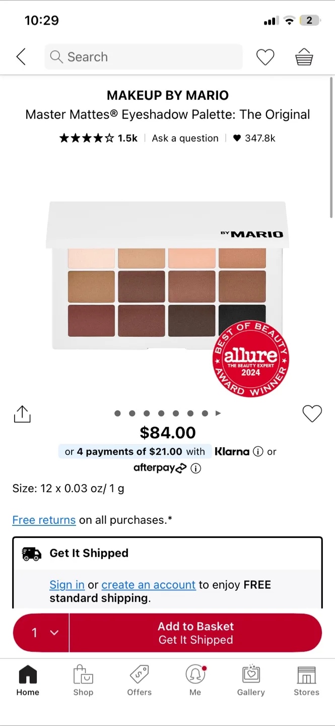 Makeup By Mario Master Mattes Eyeshadow Palette image indicator(5)