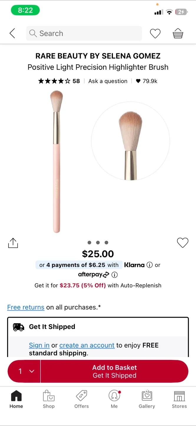 Rare Beauty Highlighter & Brush Set image indicator(7)