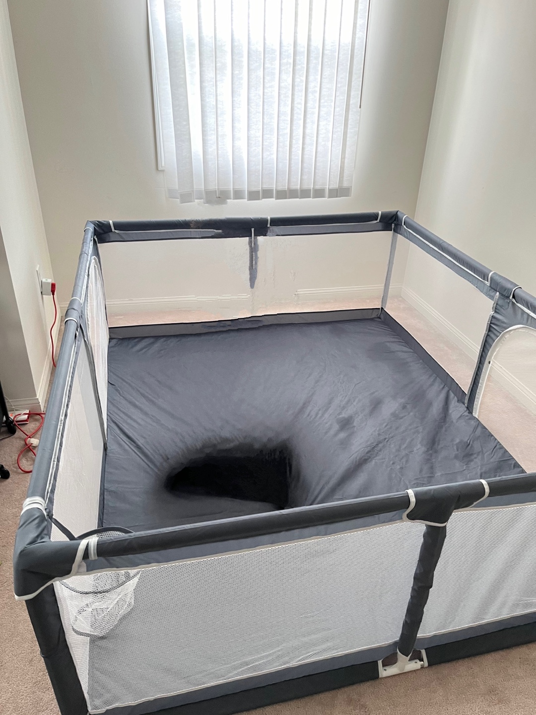 Grey Baby Playpen - 71x59 inch - photo 4