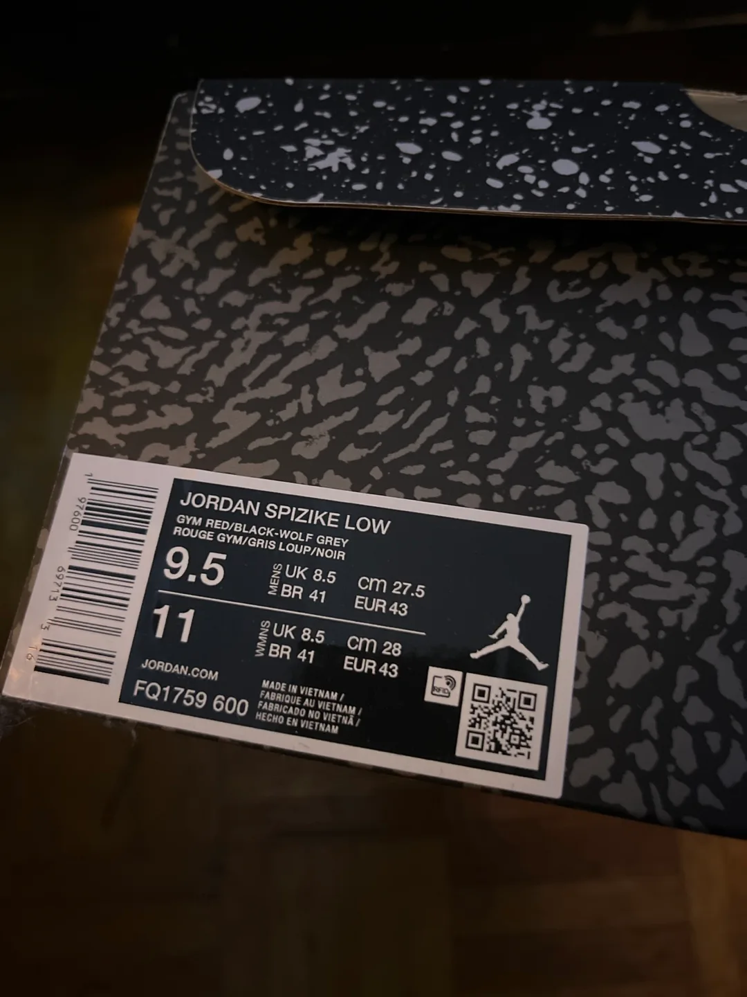 Jordan Spizike Low, Size 9.5, Red/Black thumbnail
