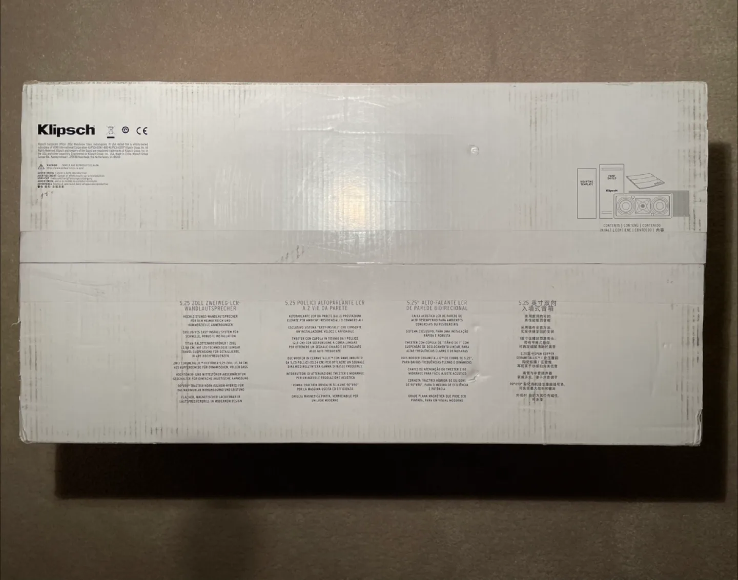 NEW! Klipsch PRO 250-RPW LCR In-Wall LCR Speaker - MSRP $735 image indicator(5)