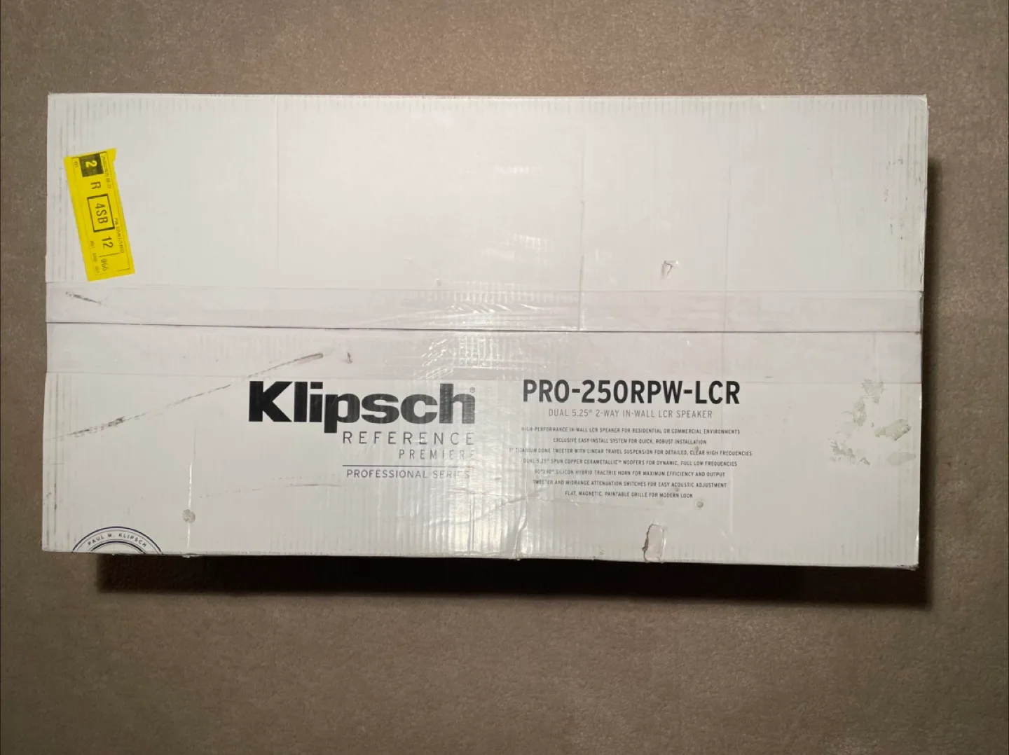 NEW! Klipsch PRO 250-RPW LCR In-Wall LCR Speaker - MSRP $735 image indicator(3)