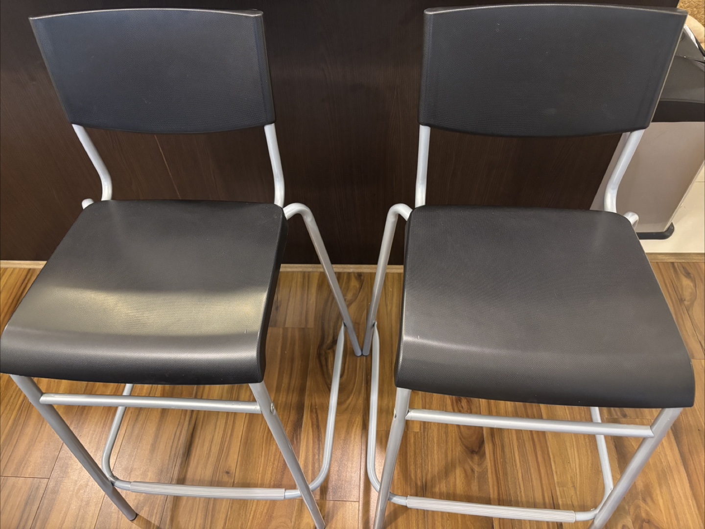 Set of 2 IKEA - STIG bar stool with backrest counter