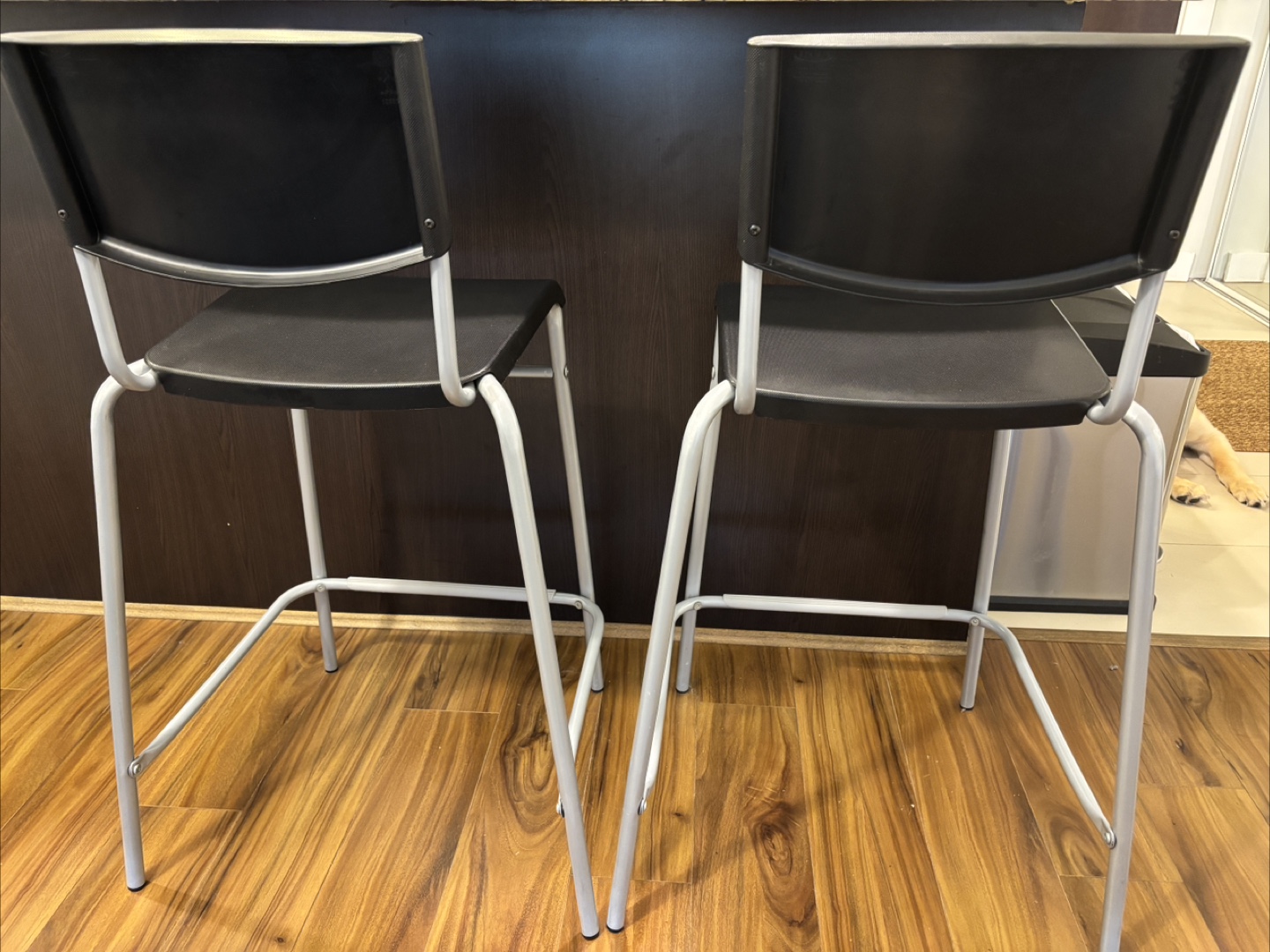 Set of 2 IKEA - STIG bar stool with backrest counter - photo 2