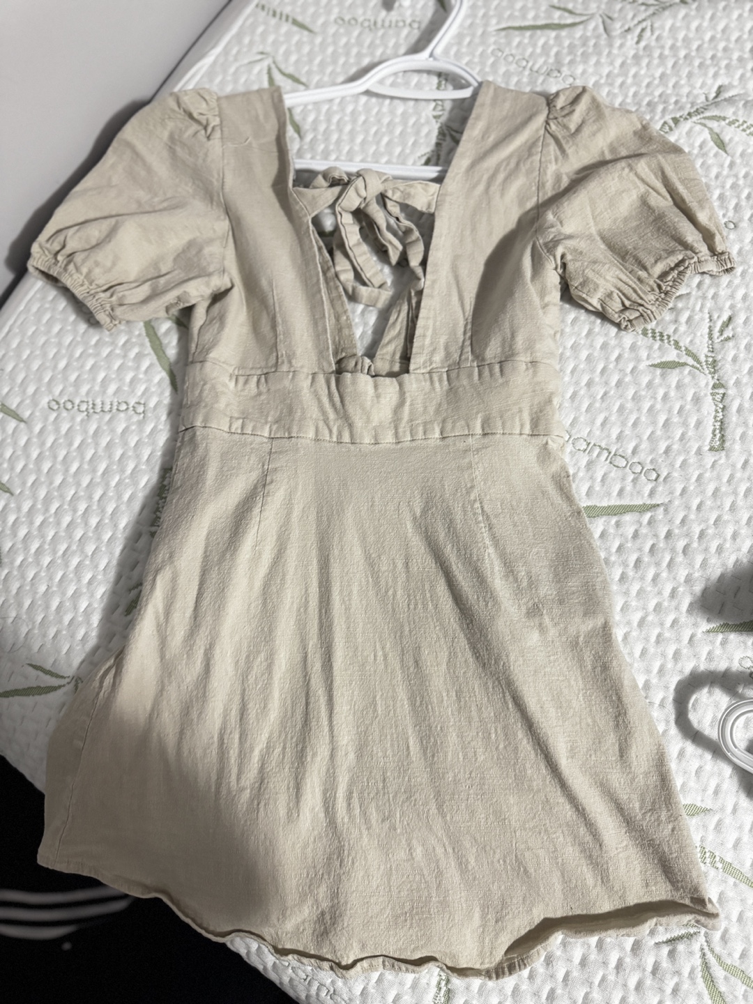 Beige Mini Dress - photo 3