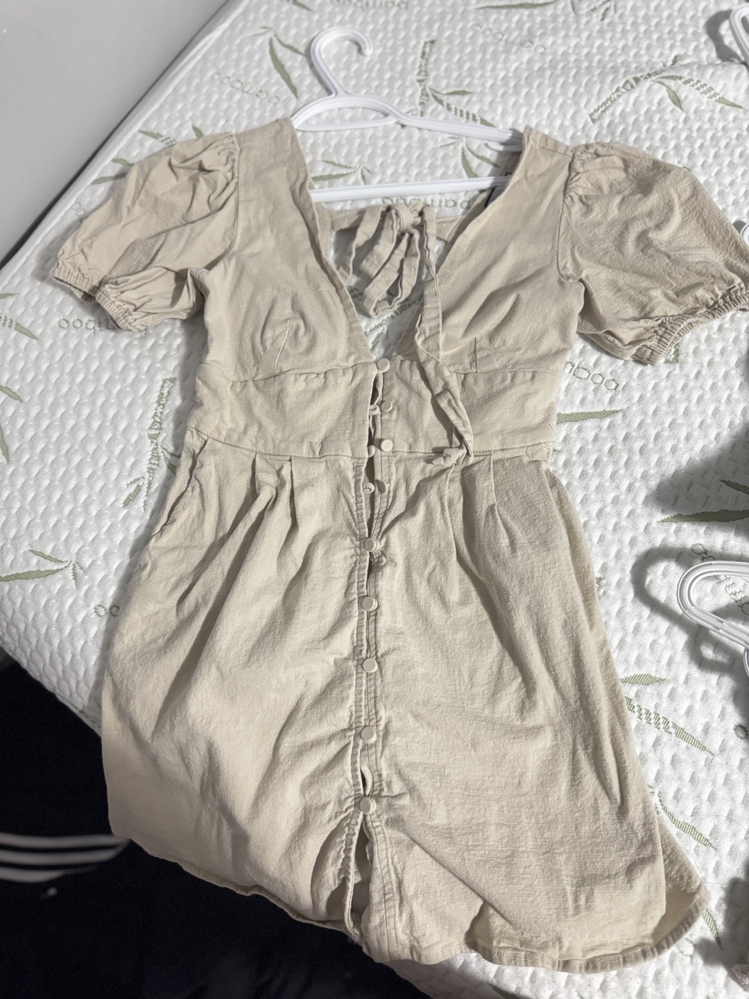 Beige Mini Dress - photo 2