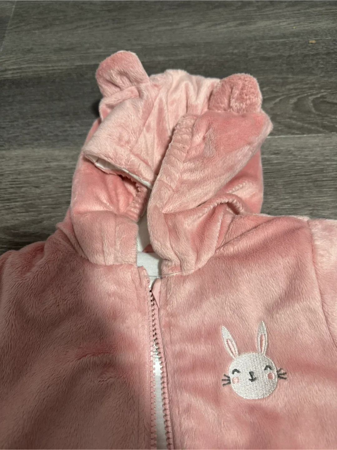 Carter's Pink Bunny Snowsuit 6/9m image indicator(4)