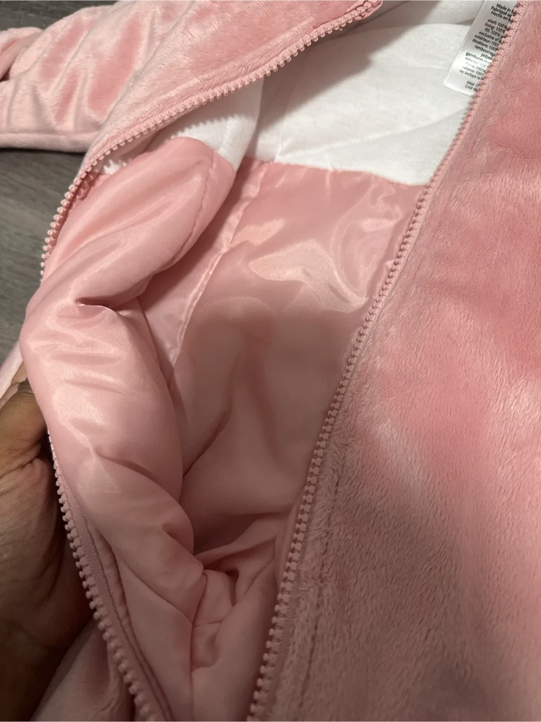 Carter's Pink Bunny Snowsuit 6/9m image indicator(7)