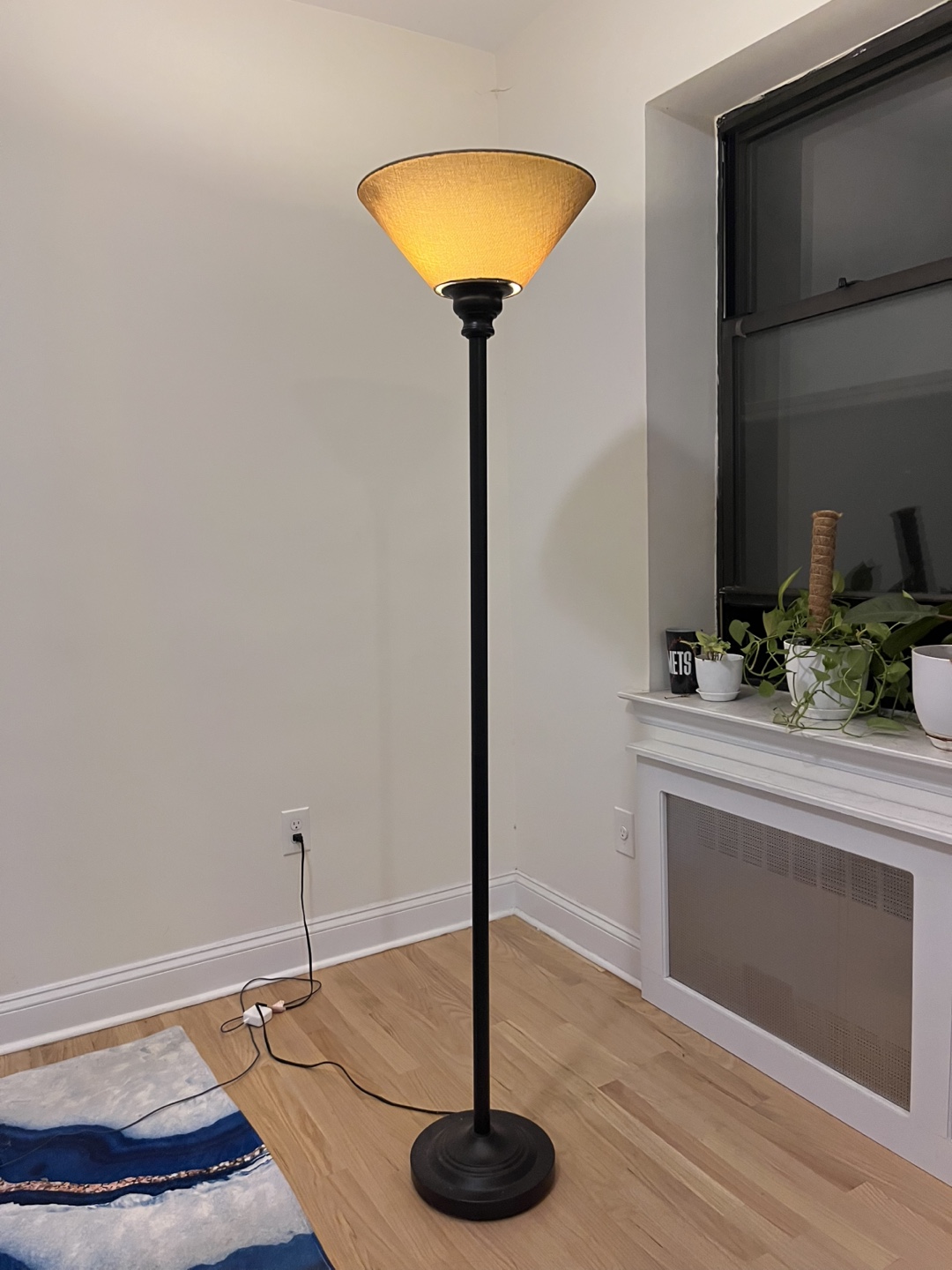 Floor Lamp with Tan Shade