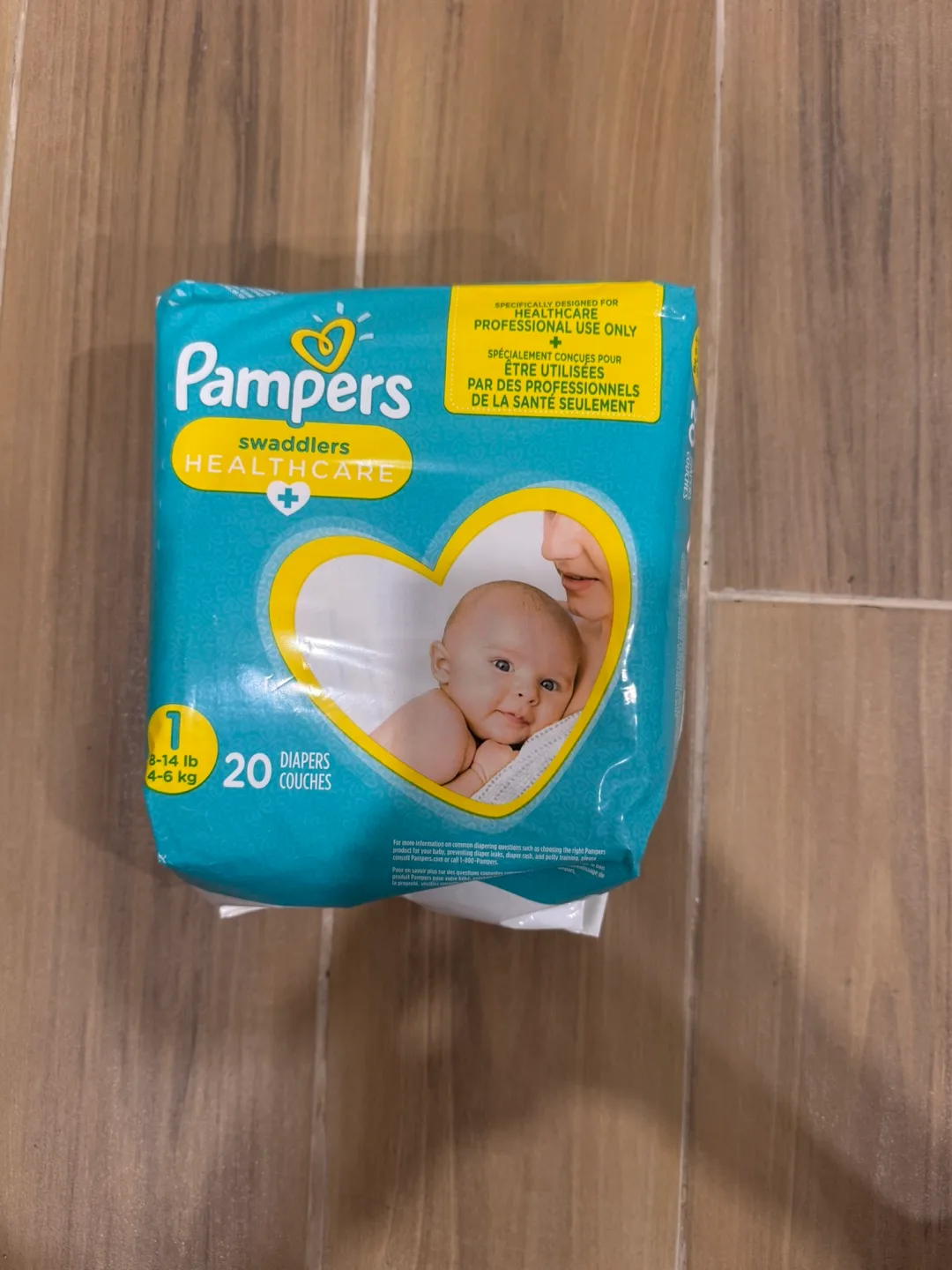 Pampers Swaddlers Healthcare Diapers, Size 1 (8-14 lb) thumbnail