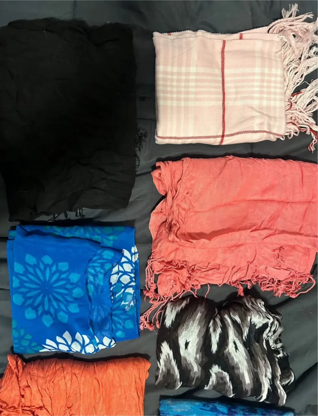 Assorted Scarves - Various Colours & Patterns thumbnail