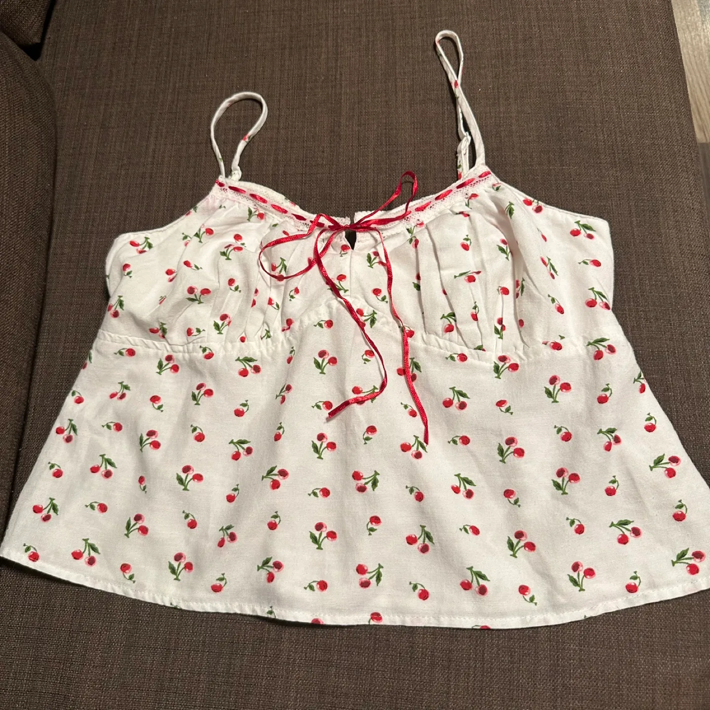 Cherry Print Cami Top thumbnail